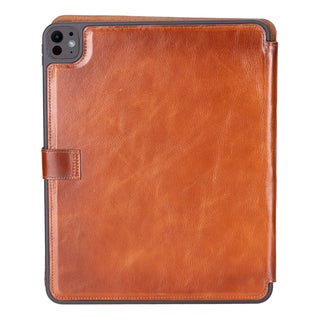 Trigon Leather Folio iPad Pro 13" (2024-M4), Burnished Tan