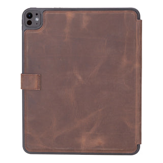 Trigon Leather Folio iPad Pro 13" (2024-M4), Distressed Coffee