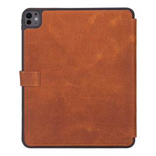 Trigon Leather Folio iPad Pro 13" (2024-M4), Golden Brown