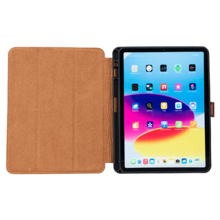 Trigon Leather Folio iPad Air 11" (2024), Burnished Tan - BlackBrook Case