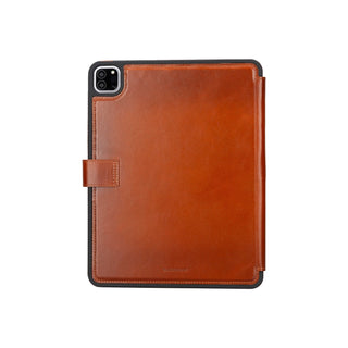 Trigon Leather Folio iPad Air 11" (2024), Burnished Tan - BlackBrook Case