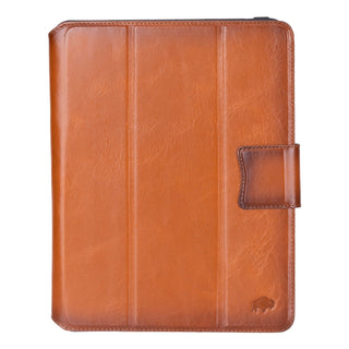 Trigon Leather Folio iPad Mini (A17 Pro - 2024), Burnished Tan - BlackBrook Case