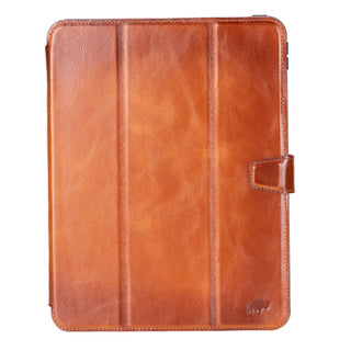 Trigon Leather Folio iPad Pro 11" (2024 - M4), Burnished Tan - BlackBrook Case