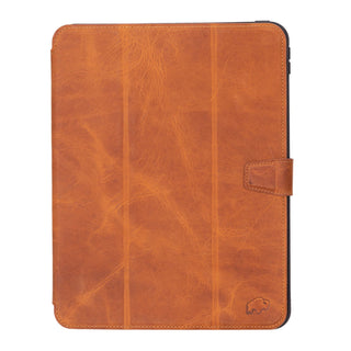 Trigon Leather Folio iPad Pro 11" (2024 - M4), Golden Brown - BlackBrook Case