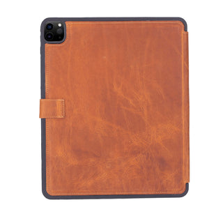 Trigon Leather Folio iPad Pro 11" (2024 - M4), Golden Brown - BlackBrook Case