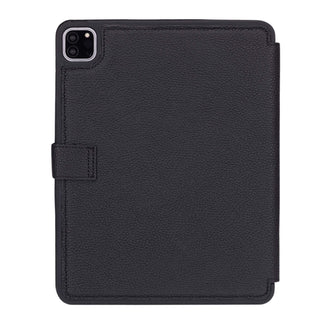 Trigon Leather Folio iPad Pro 11" (2024 - M4), Pebble Black - BlackBrook Case