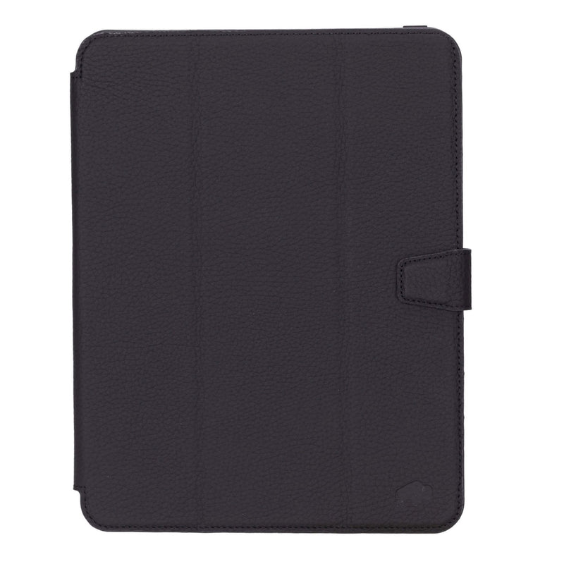 Trigon Leather Folio Case - iPad Pro 11" (2025 - M5), Pebble Black - BlackBrook Case