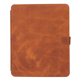 Trigon Leather Folio iPad Pro 13" (2024 - M4), Golden Brown - BlackBrook Case