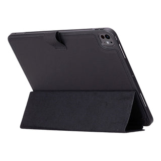 Trigon Leather Folio iPad Pro 13" (2024 - M4), Pebble Black - BlackBrook Case