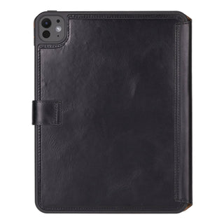 Trigon Leather Folio iPad Pro 13" (2024 - M4), Rustic Black - Bouletta