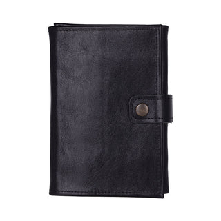 Triple Watch Band Leather Organizer, Black - UnBranded