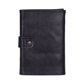 Triple Watch Band Leather Organizer, Black - UnBranded