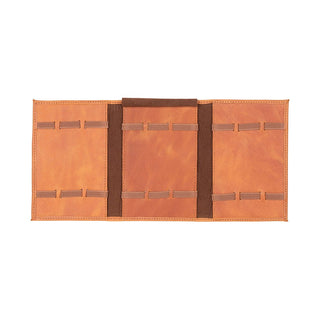 Triple Watch Band Leather Organizer, Golden Brown - UnBranded