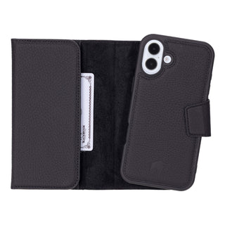 Tudor iPhone 16 Plus Wallet Case, Pebble Black - BlackBrook Case