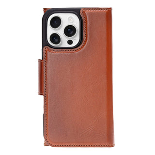 Tudor iPhone 16 Pro Max Wallet Case, Burnished Tan - BlackBrook Case