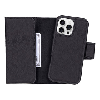 Tudor iPhone 16 Pro Max Wallet Case, Pebble Black - BlackBrook Case