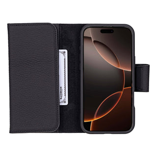 Tudor iPhone 16 Pro Max Wallet Case, Pebble Black - BlackBrook Case