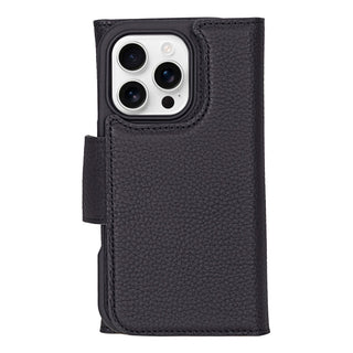 Tudor iPhone 16 Pro Wallet Case, Pebble Black - BlackBrook Case