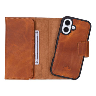 Tudor iPhone 16 Wallet Case, Golden Brown - BlackBrook Case