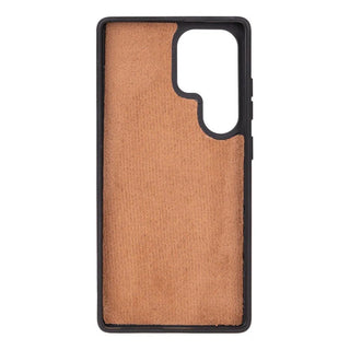 Samsung S25 Ultra Leather Wallet Case, Tudor 2 - in - 1 Tri - Fold Folio, Moccasin - BlackBrook Case