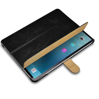 Turner Leather Folio Case - iPad Pro 12.9" (4th Gen) Smart Folio, Black - BlackBrook Case