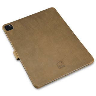 Turner Leather Folio Case - iPad Pro 12.9" (4th Gen) Smart Folio, Coffee - BlackBrook Case