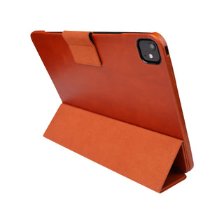 Turner Leather Folio Case - iPad Pro 13" (M4 - M5) Smart Folio, Burnished Tan - BlackBrook Case