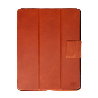 Turner Leather Folio Case - iPad Pro 13" (M4 - M5) Smart Folio, Burnished Tan - BlackBrook Case