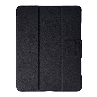 Turner Leather Folio Case - iPad Pro 13" (M4 - M5) Smart Folio, Pebble Black - BlackBrook Case