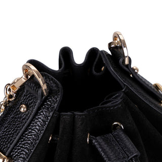 Valentina Suede Leather Women's Bag, Black - BlackBrook Case