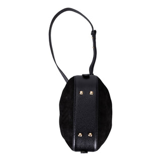 Valentina Suede Leather Women's Bag, Black - UnBranded