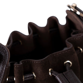 Valentina Suede Leather Women's Bag, Brown - BlackBrook Case