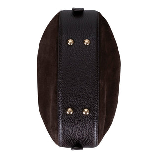 Valentina Suede Leather Women's Bag, Brown - UnBranded