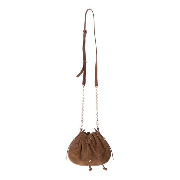 Valentina Suede Leather Women's Bag, Tan
