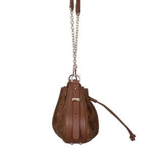 Valentina Suede Leather Women's Bag, Tan - BlackBrook Case