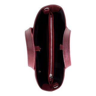 Valley Leather Tote Bag, Bordeaux - UnBranded