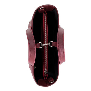 Valley Leather Tote Bag, Bordeaux - UnBranded