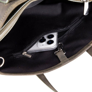 Valley Leather Tote Bag, Cypress - BlackBrook Case