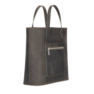 Valley Leather Tote Bag, Cypress - UnBranded