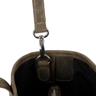 Valley Leather Tote Bag, Cypress - UnBranded