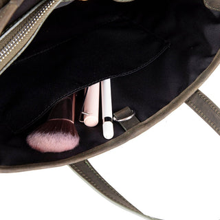 Valley Leather Tote Bag, Cypress - BlackBrook Case