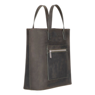 Valley Leather Tote Bag, Cypress - BlackBrook Case