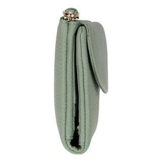 Vellure Leather Women's Clutch, Large, Matcha Green - BlackBrook Case