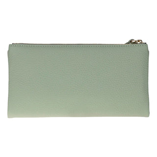 Vellure Leather Women's Clutch, Large, Matcha Green - BlackBrook Case