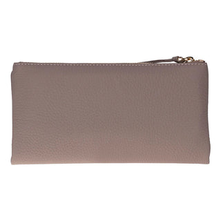 Vellure Leather Women's Clutch, Large, Mink - BlackBrook Case