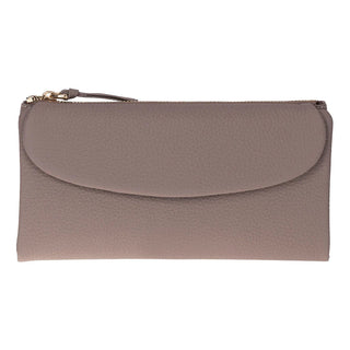 Vellure Leather Women's Clutch, Large, Mink - BlackBrook Case