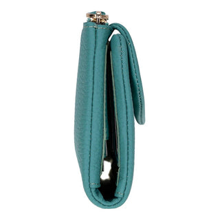 Vellure Leather Women's Clutch, Large, Pine Green - BlackBrook Case