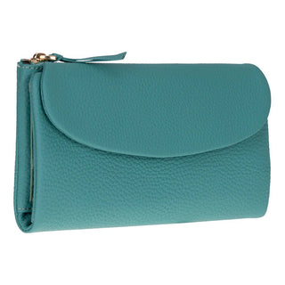 Vellure Leather Women's Clutch, Large, Pine Green - BlackBrook Case