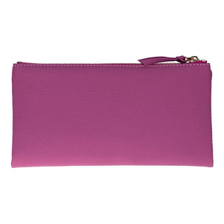 Vellure Leather Women's Clutch, Large, Purple - BlackBrook Case