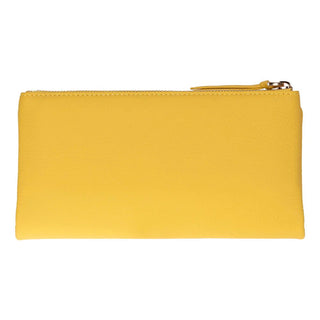 Vellure Leather Women's Clutch, Large, Yellow - BlackBrook Case